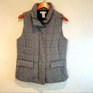 Liz Claiborne Gray Puffer Vest